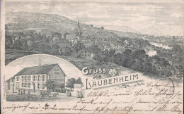 Gest. W-6531 Laubenheim Gasthaus Nahethal 1908 - Bingen