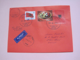 Albania Airmail Letter Sent From Kruje To Zhur (Kosovo) 2024 (8) - Albanie