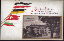 * W-6660 Zweibrücken Justizgebäude Prägekarte 1918 - Zweibruecken