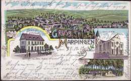 Gest. W-6694 Marpingen Gasthaus Carl Trapp 1903, 2x Etwas Best. Ecke - Kreis Sankt Wendel