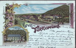 Gest. W-6697 Türkismühle Gasthaus Zwetsch Bahnhof 1901 - Kreis Sankt Wendel