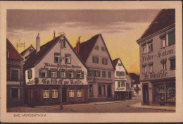 Gest. W-6990 Bad Mergentheim Gasthaus Zur Rose 1928 - Bad Mergentheim