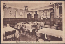 Gest. W-6990 Igersheim Cafe Schuman, Briefmarke Abgerissen, EK 9mm - Bad Mergentheim