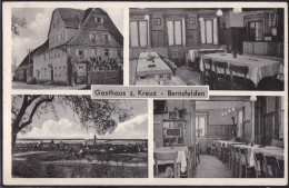 Gest. W-6991 Bernsfelden Gasthaus Zum Kreuz, Briefmarke Entfernt - Bad Mergentheim