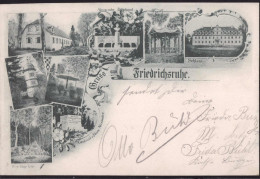 Gest. W-7111 Friedrichsruhe Gasthaus Zum Grünenthale Schloß 1899 - Oehringen