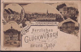 Gest. W-7129 Brackenheim Post Schloß Schule 1895, EK 1,2 Cm - Bietigheim-Bissingen