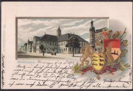 Gest. W-7320 Göppingen Teil Des Ortes 1904, Wappen-Prägekarte - Göppingen