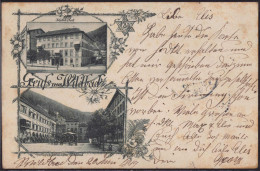 Gest. W-7547 Bad Wildbad Hotel Gasthaus Post 1899, Etwas Fleckig - Pforzheim
