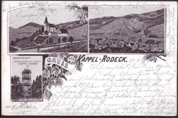 Gest. W-7594 Kappelrodeck Schloß Aussichtsturm 1898 - Achern