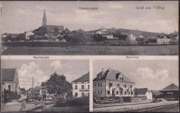 Gest. W-8391 Tittling Bahnhof Markt 1923 - Passau