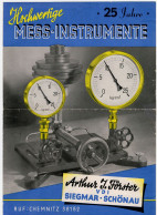 1940s  GERMANY,ARTHUR FOSTER,MEASURING INSTRUMENTS,BAROMETER,MANOMETER CATALOGUE,ADVERTISEMENT,4 PAGES,30X21cm - Catalogi