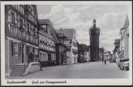 Gest. W-8522 Herzogenaurach Straßenpartie 1937 - Erlangen