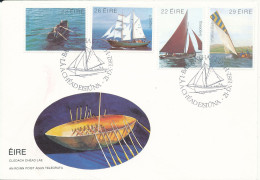 Ireland FDC 21-9-1982 Sailing Boats Complete Set Of 4 With Cachet - FDC