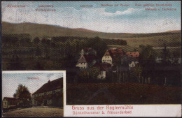 Gest. W-8591 Dünkelhammer Gasthaus Roglermühle 1922, 1x Briefmarke Entfernt - Marktredwitz