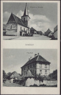 Gest. W-8602 Sambach Kirche Schule Pfarrhaus 1953 - Bamberg