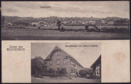 Gest. W-8621 Buchenrod Bierwirtschaft Eichhorn 1921, Briefmarke Beschädigt - Lichtenfels