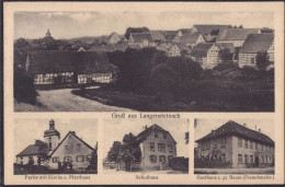 Gest. W-8704 Langensteinach Gasthaus Zum Grünen Baum 1934 - Wuerzburg