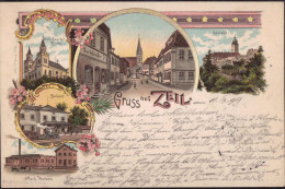 Gest. W-8729 Zeil Bahnhof Weberei 1899 - Schweinfurt