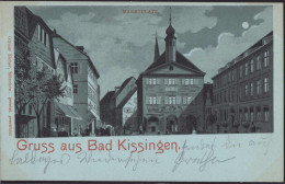 Gest. W-8730 Bad Kissingen Markt 1898 - Bad Kissingen