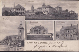 Gest. W-8814 Lichtenau Strafanstalt Beamtenhaus Schule 1909 - Ansbach