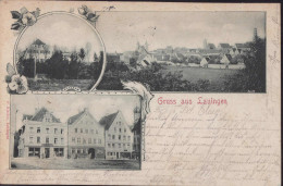 Gest. W-8882 Lauingen Brauerei Gasthaus Zur Kanne 1900 - Dillingen