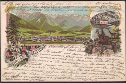 Gest. W-8990 Oberstdorf Blick Zum Ort 1902 - Oberstdorf