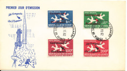 Guinea FDC 15-11-1962 SPACE With Cachet - Guinea (1958-...)
