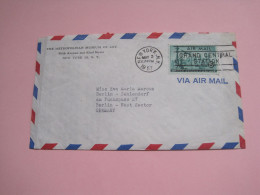 USA Letter 1957 To Germany - Used Stamps