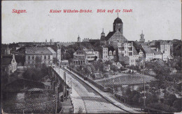 Gest. Sagan Blick Zur Stadt Feldpost 1915 - Schlesien