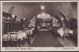 Gest. Schweidnitz Gasthaus Goldene Krone 1934, Briefmarke Entfernt - Schlesien