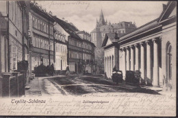 Gest. Teplitz-Schönau Schlangenbadgasse 1903 - Schlesien