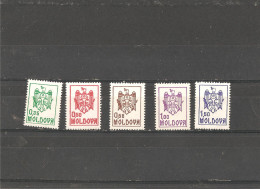 MNH Stamps Nr.5-9 In MICHEL Catalog - Moldavia