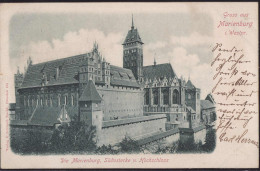 Gest. Marienburg Hochschloß 1902, EK 4cm - Westpreussen