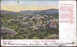 Gest. DSW Schutztruppe Feldpost Windhuk 1906, Ecken Best. Bug 1,5 Cm - Non Classés