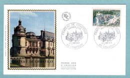 FDC France 1969 - Château De Chantilly YT 1584 - 60 Chantilly (soie) - 1960-1969