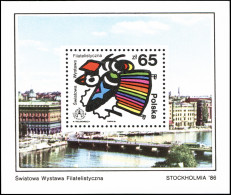 POLAND - 1986 - S/S MNH ** - Philatelic Exhibition "Stockholmia 1986", Stockholm - Unused Stamps