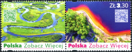 POLAND - 2020 - BLOCK OF 2 STAMPS MNH ** - Tourism In Poland - Unused Stamps