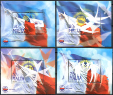 MALTA - 2005 - SET OF 4 S/SHEETS MNH ** - CHOGM Conference In Valletta - Malta