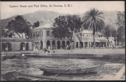 Gest. St. Thomas Dänisch Westindien Custow House Post Office 1911 - Danish West Indies