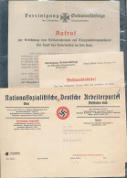 3 Stck. Dokumente III. Reich U.a. NSDAP Siegen 1937 - Other & Unclassified