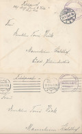 Gest., Brief Konvolut Von 9 Stck. Feldpostbriefe Mit Inhalt, Marine Werft-Division 1914 - Altri & Non Classificati