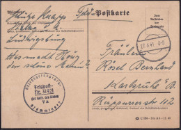 Gest. Kriegsgefangenen-Feldpost Nr. 31921 Der Kdlr. Des Stalag VA Stammlager1941 - Andere & Zonder Classificatie