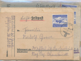 Gest., Brief Konvolut Von 6 Stck. Feldpostbriefe WK II Mit Inhalt, Feldpostamt 46 Luftfeldpost - Altri & Non Classificati