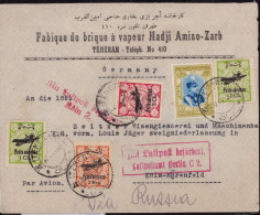 Gest., Brief Iran/Persien Luftpostbrief Teheran über Russia Nach Köln 1930 Mit 569, 571, 575, 588 - Irán