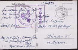 Gest. Feldpost WK II SS-Schützenregiment Posen An SS-Art.-Regt. München 1943 - Andere & Zonder Classificatie