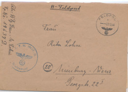 Gest. SS-Feldpostbrief Mit Inhalt SS-Grenadier-Regt. FP No. 19637 - Sonstige & Ohne Zuordnung