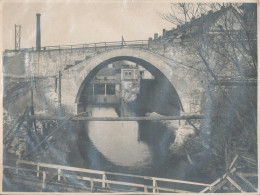 Weißenfels Brückenreparatur 20er Jahre, Foto 23x17,5 Cm - Zonder Classificatie