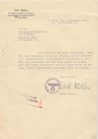 Wien SS-Untersturmführer Und Adjudant Des Gauleiters Niederdonau Karl Köhler, Absage Einer Einladung, Orig. Unterschrift - Non Classificati