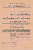 Flugblatt 2. Kriegs-WHW SS-Spendenaufruf Salzburg 1941 - Non Classés