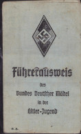 Führerausweis BdM Nürnberg 1941-1942 Jungmädelschaftsführer Dann Jung-Scharführerin - Non Classés